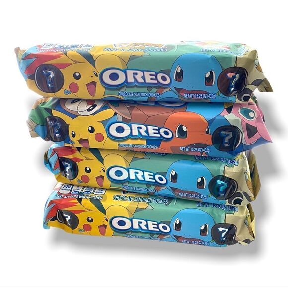 OREO x Pokémon Limited Edition Chocolate Sandwich Cookies *Sealed Packages* - Picture 3 of 8